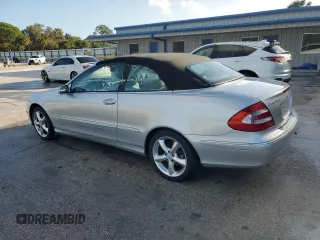 2005 Mercedes-Benz CLK-Class 3.2L with VIN WDBTK65J45F134556, listed as a Copart auction lot 74143204 with 61,131 mi miles and Salvage Title. Bid and sale history available at carsss.com. Image 2.