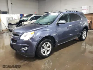 2013 Chevrolet Equinox LTZ with VIN 2GNFLGEK7D6357619, listed as a Copart auction lot 46515905 with 129,651 mi miles and Salvage Title. Bid and sale history available at carsss.com. Image 1.