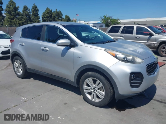 2017 Kia Sportage LX with VIN KNDPMCAC8H7130334, listed as a IAAI auction lot 42184166 with 128,364 mi miles and . Bid and sale history available at carsss.com. Image 1.