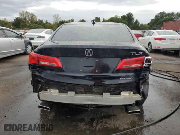 2018 Acura TLX with VIN 19UUB3F36JA002833, listed as a Copart auction lot 72416064 with 260,868 mi miles and Salvage Title. Bid and sale history available at carsss.com. Image 6.