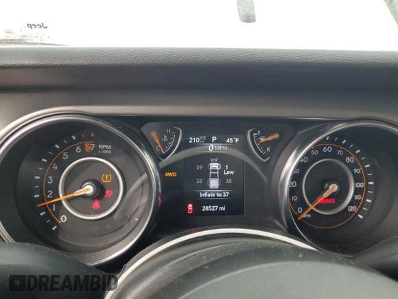 2022 Jeep Gladiator Willys Sport z VIN 1C6HJTAG8NL174800, wystawiony jako Copart lot #46786905 z przebiegiem 28 527 mil mil oraz Szkoda całkowita • Salvage title. Historia ofert i sprzedaży dostępna na DreamBid. Obrazek 9.