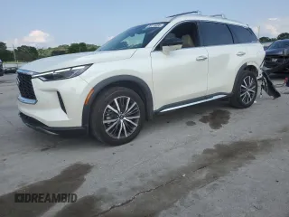 2023 Infiniti QX60 Sensory с VIN 5N1DL1GS7PC363177, выставлен на аукционе Copart как лот 59116235 с пробегом 28 980 миль миль и Списание • Salvage title. История ставок и продаж доступна на DreamBid. Изображение 1.