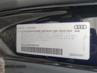 2019 Audi A7 Premium Plus with VIN WAUU2AF25KN065746, listed as a Copart auction lot 81945933 with 65,171 mi miles and . Bid and sale history available at DreamBid. Image 12.