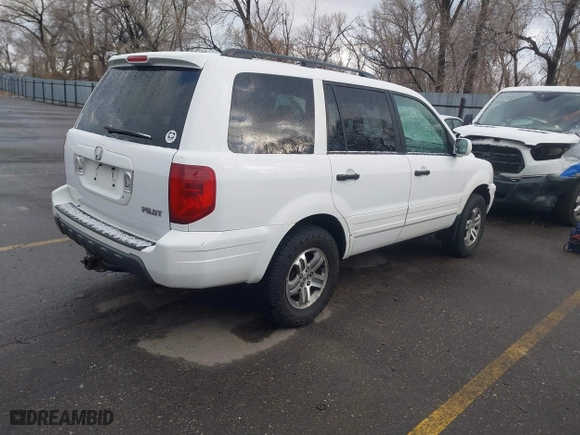 2003 Honda Pilot EX with VIN 2HKYF18623H518649, listed as a IAAI auction lot 41793187 with 230,361 mi miles. Bid and sale history available at carsss.com. Image 4.