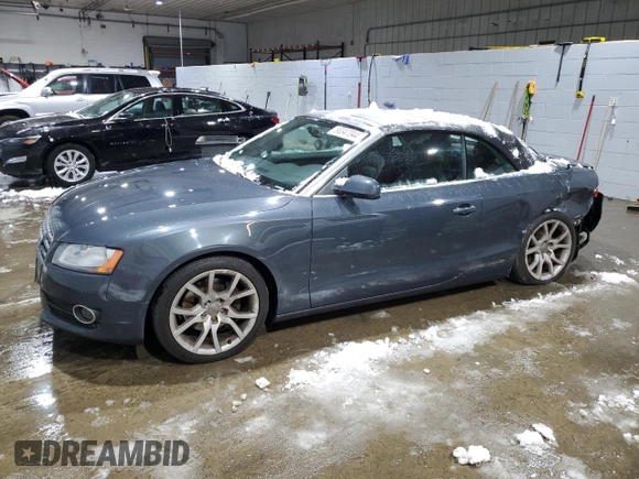 2010 Audi A5 Premium with VIN WAUCFAFH6AN023623, listed as a Copart auction lot 83347044 with 121,420 mi miles and Clean title. Bid and sale history available at DreamBid. Image 1.