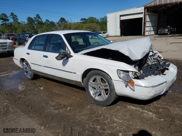 2001 Mercury Grand Marquis LS with VIN 2MEFM75WX1X672959, listed as a Copart auction lot 50189775 with 104,812 mi miles and Salvage Title. Bid and sale history available at carsss.com. Image 4.