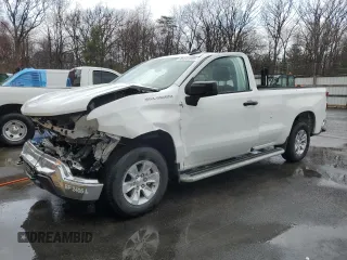2024 Chevrolet Silverado 1500 Work Truck with VIN 3GCNAAED0RG307214, listed as a Copart auction lot 50008655 with 10,253 mi miles and Clean Title. Bid and sale history available at carsss.com. Image 1.