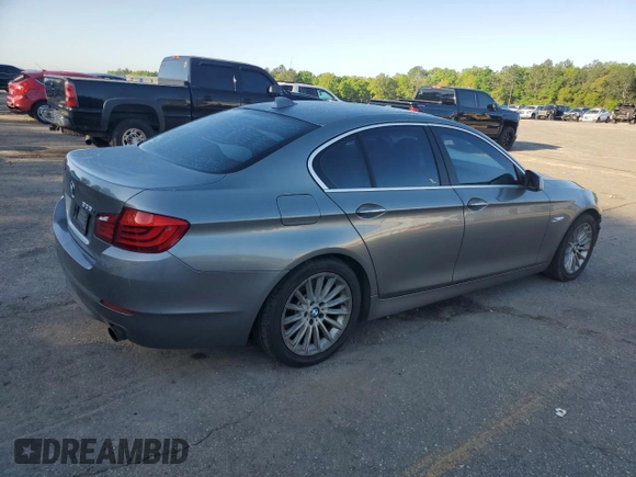 2011 BMW 5 Series 535i with VIN WBAFR7C53BC600560, listed as a Copart auction lot 52389725 with 149,160 mi miles and Salvage Title. Bid and sale history available at carsss.com. Image 3.