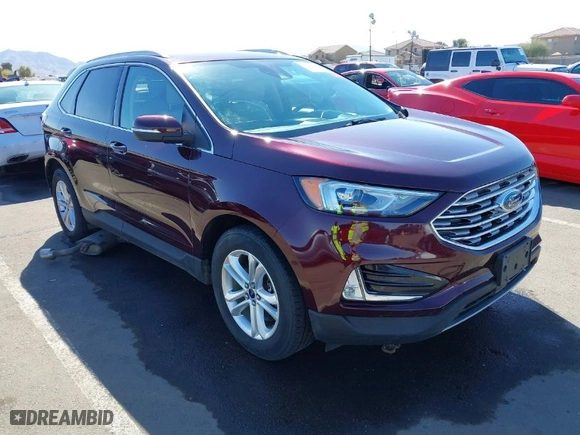2019 Ford Edge SEL with VIN 2FMPK4J9XKBB10449, listed as a IAAI auction lot 41614536 with NaN miles. Bid and sale history available at carsss.com. Image 1.