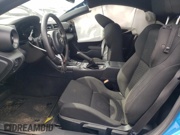 2022 Toyota GR86 with VIN JF1ZNBC10N8752398, listed as a Copart auction lot 57057444 with 32,502 mi miles and Salvage Title. Bid and sale history available at carsss.com. Image 7.
