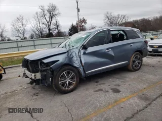 2018 Infiniti QX60 with VIN 5N1DL0MM7JC500755, listed as a Copart auction lot 85363834 with 119,413 mi miles and Salvage Title. Bid and sale history available at carsss.com. Image 1.