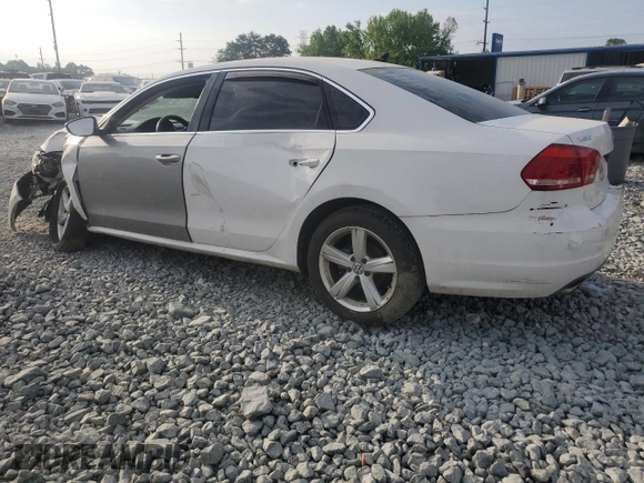 2012 Volkswagen Passat SE z VIN 1VWBP7A35CC084970, wystawiony jako Copart lot #54491265 z przebiegiem 75 497 mil mil oraz Szkoda całkowita • Salvage title. Historia ofert i sprzedaży dostępna na DreamBid. Obrazek 2.