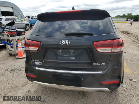2016 Kia Sorento SX with VIN 5XYPKDA53GG153826, listed as a Copart auction lot 57210755 with 98,353 mi miles and Salvage title. Bid and sale history available at DreamBid. Image 6.