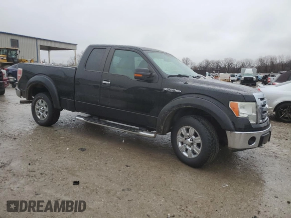 2009 Ford F-150 XL with VIN 1FTPX14V59KB75125, listed as a Copart auction lot 86796804 with 211,874 mi miles and Salvage title. Bid and sale history available at DreamBid. Image 4.