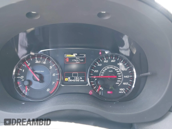 2018 Subaru WRX z VIN JF1VA1A6XJ9811349, wystawiony jako IAAI lot #42283407 z przebiegiem 64 292 mil mil oraz . Historia ofert i sprzedaży dostępna na DreamBid. Obrazek 7.