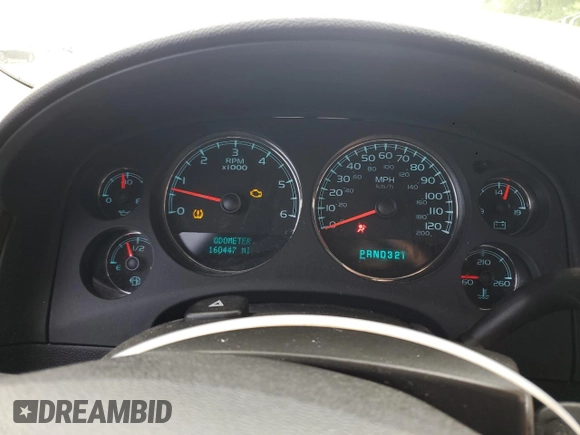2008 Chevrolet Avalanche LTZ with VIN 3GNFK12328G105235, listed as a Copart auction lot 56678465 with 160,447 mi miles and Salvage title. Bid and sale history available at DreamBid. Image 9.