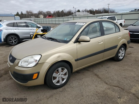 2009 Kia Rio SX with VIN KNADE223996539049, listed as a Copart auction lot 49114175 with 128,072 mi miles and Salvage Title. Bid and sale history available at carsss.com. Image 1.