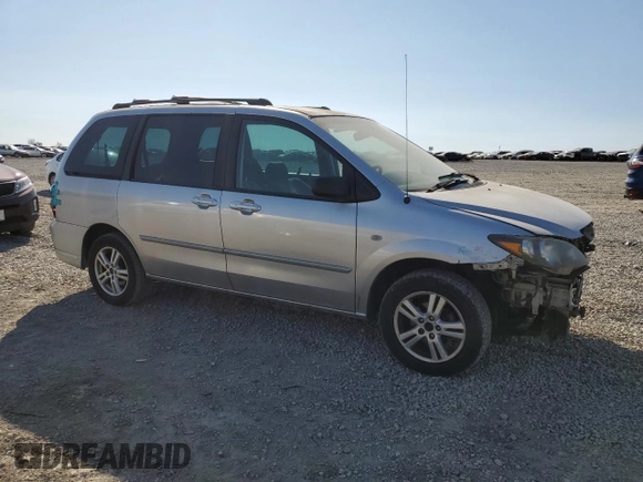 2006 Mazda MPV LX z VIN JM3LW28A660558360, wystawiony jako Copart lot #48599315 z przebiegiem 188 114 mil mil oraz Szkoda całkowita • Salvage title. Historia ofert i sprzedaży dostępna na DreamBid. Obrazek 4.