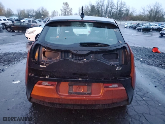 2015 BMW i3 with VIN WBY1Z2C55FV286998, listed as a Copart auction lot 80995244 with 0 mi miles and Salvage Title. Bid and sale history available at carsss.com. Image 6.