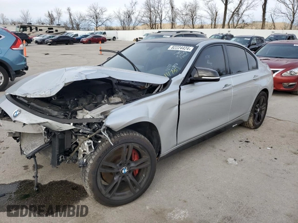 2017 BMW 3 Series 340i xDrive with VIN WBA8B7C31HA190096, listed as a Copart auction lot 82224424 with 89,531 mi miles and Salvage Title. Bid and sale history available at carsss.com. Image 1.
