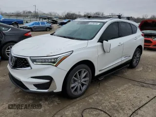 2020 Acura RDX w/Technology Pkg with VIN 5J8TC2H59LL001572, listed as a Copart auction lot 43750185 with 44,016 mi miles and Salvage Title. Bid and sale history available at carsss.com. Image 1.