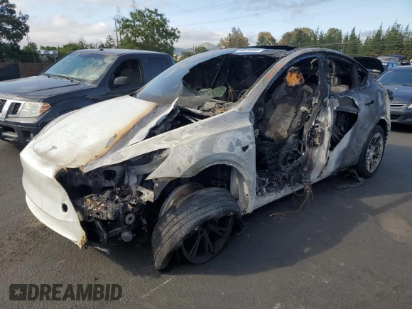 2024 Tesla Model Y Long Range with VIN 7SAYGDEE1RF025842, listed as a Copart auction lot 56226065 with Not provided miles and Non repairable. Bid and sale history available at DreamBid. Image 1.