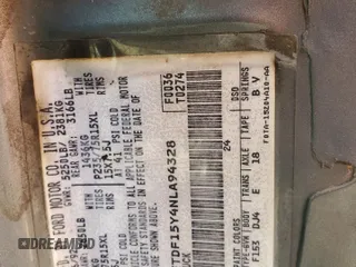 1992 Ford F-150 with VIN 1FTDF15Y4NLA94328, listed as a Copart auction lot 51690965 with 191,656 mi miles and Salvage Title. Bid and sale history available at carsss.com. Image 15.
