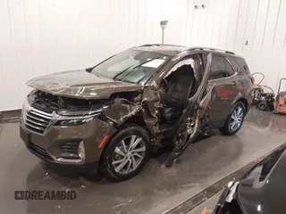 2023 Chevrolet Equinox Premier z VIN 3GNAXXEGXPL239686, wystawiony jako IAAI lot #42057594 z przebiegiem 22 727 mil mil oraz . Historia ofert i sprzedaży dostępna na DreamBid. Obrazek 2.
