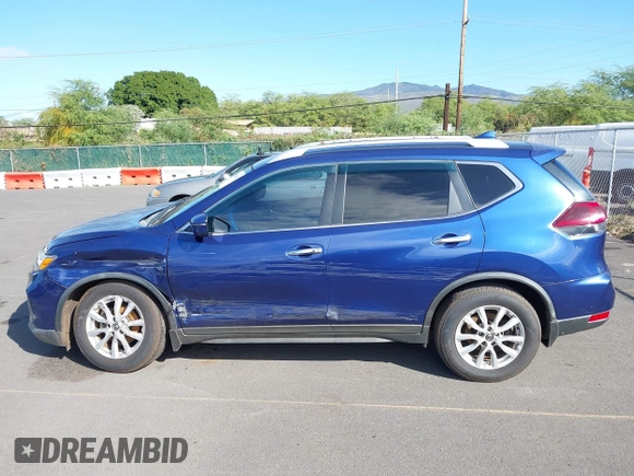 2019 Nissan Rogue SV with VIN KNMAT2MT7KP522209, listed as a IAAI auction lot 41481204 with 54,658 mi miles. Bid and sale history available at carsss.com. Image 14.