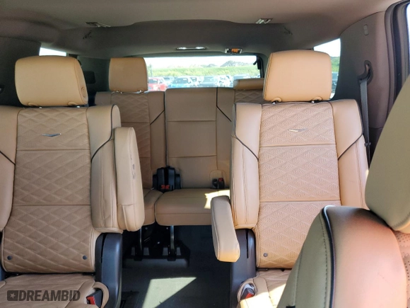 2022 Cadillac Escalade 4WD Premium Luxury with VIN 1GYS4BKL1NR336236, listed as a Copart auction lot 49433965 with 25,106 mi miles and Salvage Title. Bid and sale history available at carsss.com. Image 10.