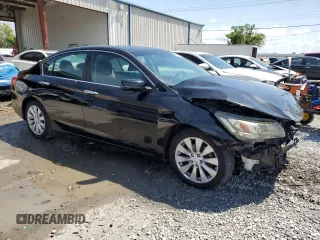 2014 Honda Accord Sedan EX-L with VIN 1HGCR2F84EA002493, listed as a Copart auction lot 51417895 with 117,636 mi miles and Salvage Title. Bid and sale history available at carsss.com. Image 4.