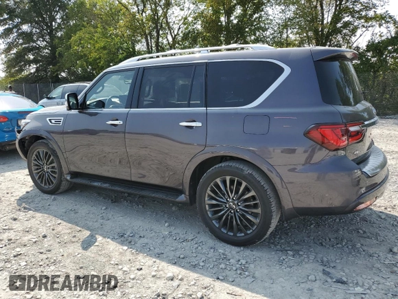 2022 Infiniti QX80 SENSORY with VIN JN8AZ2BE6N9291755, listed as a Copart auction lot 69965224 with 28,402 mi miles and Salvage Title. Bid and sale history available at carsss.com. Image 2.