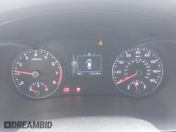 2017 Kia Optima LX with VIN 5XXGT4L38HG124191, listed as a IAAI auction lot 42331525 with 111,116 mi miles and . Bid and sale history available at DreamBid. Image 7.