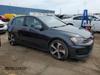 2015 Volkswagen Golf GTI SE with VIN 3VW5T7AU5FM066330, listed as a Copart auction lot 51800525 with 53,175 mi miles and Clean Title. Bid and sale history available at carsss.com. Image 4.