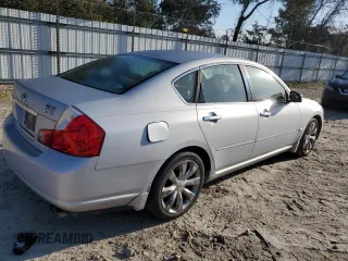 2007 Infiniti M35 with VIN JNKAY01E77M302717, listed as a Copart auction lot 46641524 with 182,544 mi miles and Salvage Title. Bid and sale history available at carsss.com. Image 3.