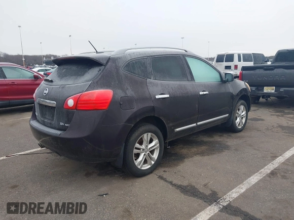 2012 Nissan Rogue SV with VIN JN8AS5MV6CW377343, listed as a IAAI auction lot 41541332 with 118,214 mi miles and . Bid and sale history available at DreamBid. Image 4.
