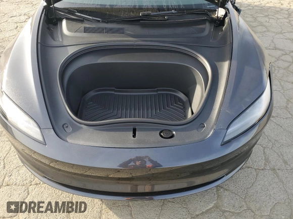 2025 Tesla Model 3 Long Range with VIN 5YJ3E1EA0SF922262, listed as a Copart auction lot 48358095 with 831 mi miles and Salvage title. Bid and sale history available at DreamBid. Image 12.