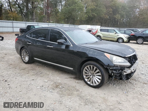 2015 Hyundai Equus Ultimate z VIN KMHGH4JH6FU099424, wystawiony jako Copart lot #80129674 z przebiegiem 145 420 mil mil oraz Szkoda całkowita • Salvage title. Historia ofert i sprzedaży dostępna na DreamBid. Obrazek 4.