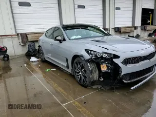 2022 Kia Stinger GT-Line with VIN KNAE35LD3N6115265, listed as a Copart auction lot 86194784 with 35,170 mi miles and Salvage Title. Bid and sale history available at DreamBid. Image 10.