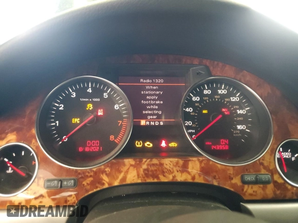 2007 Audi A8 4.2L z VIN WAUMV44E77N023964, wystawiony jako Copart lot #63217964 z przebiegiem 143 958 mil mil oraz Czysty tytuł • Clean title. Historia ofert i sprzedaży dostępna na DreamBid. Obrazek 9.