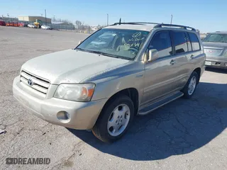 2005 Toyota Highlander with VIN JTEDP21A650067916, listed as a IAAI auction lot 41344358 with 1 mi miles. Bid and sale history available at carsss.com. Image 2.