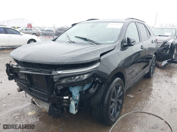 2024 Chevrolet Equinox RS with VIN 3GNAXMEG4RL165800, listed as a IAAI auction lot 41078613 with 19,777 mi miles. Bid and sale history available at carsss.com. Image 2.