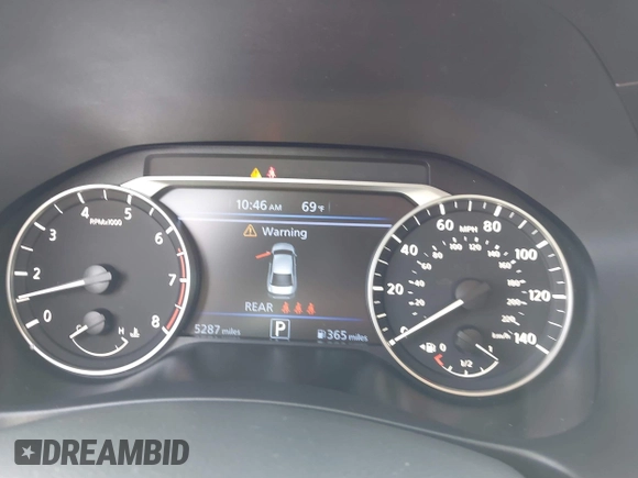 2025 Nissan Altima SV with VIN 1N4BL4DW5SN358521, listed as a IAAI auction lot 42213920 with 5,287 mi miles and . Bid and sale history available at DreamBid. Image 7.