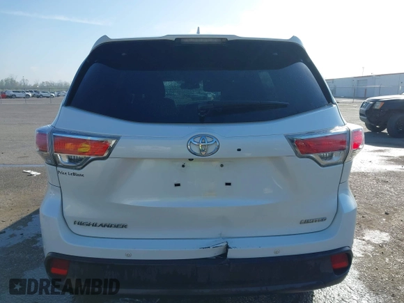 2015 Toyota Highlander Limited z VIN 5TDYKRFH8FS041531, wystawiony jako IAAI lot #41864701 z przebiegiem 219 408 mil mil oraz . Historia ofert i sprzedaży dostępna na DreamBid. Obrazek 16.