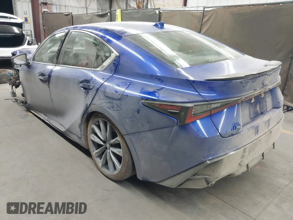 2023 Lexus IS 350 F Sport with VIN JTHGZ1B27P5065495, listed as a IAAI auction lot 42034397 with 24,445 mi miles and . Bid and sale history available at DreamBid. Image 3.