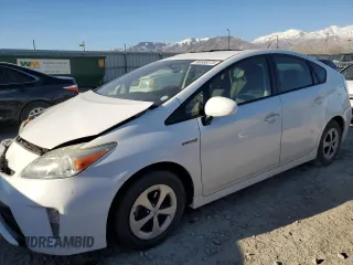 2014 Toyota Prius Four with VIN JTDKN3DU5E1815885, listed as a Copart auction lot 50588375 with 0 mi miles and Salvage Title. Bid and sale history available at carsss.com. Image 1.