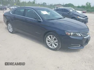 2017 Chevrolet Impala LT with VIN 1G1105S39HU182187, listed as a IAAI auction lot 42442100 with 106,503 mi miles and . Bid and sale history available at DreamBid. Image 1.