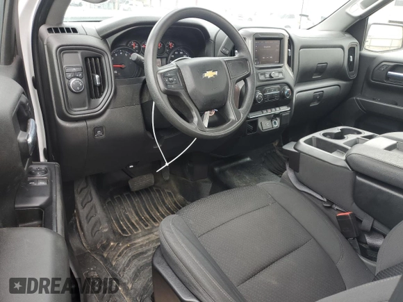 2021 Chevrolet Silverado 1500 Work Truck with VIN 3GCNWAEF2MG407021, listed as a Copart auction lot 42676445 with 24,628 mi miles and Salvage Title. Bid and sale history available at carsss.com. Image 8.