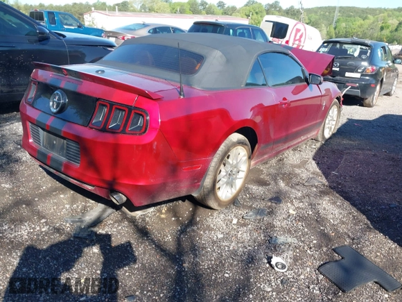 2014 Ford Mustang V6 with VIN 1ZVBP8EM0E5276555, listed as a IAAI auction lot 41995485 with 77,141 mi miles. Bid and sale history available at carsss.com. Image 4.