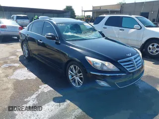 2013 Hyundai Genesis 3.8L z VIN KMHGC4DD2DU228313, wystawiony jako IAAI lot #42173874 z przebiegiem 101 504 mil mil oraz . Historia ofert i sprzedaży dostępna na DreamBid. Obrazek 1.